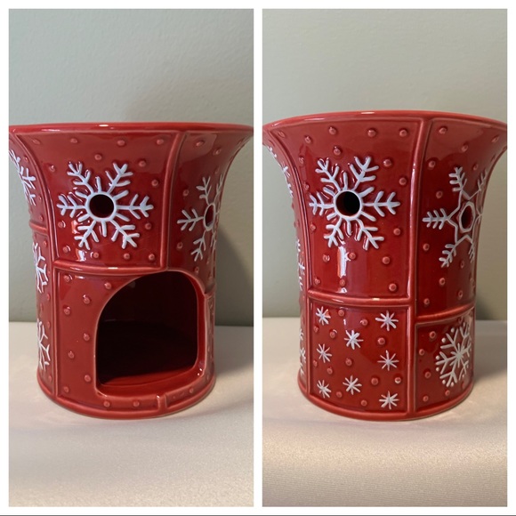 Ceramic Snowflake Scented Wax Burner - Picture 2 of 11